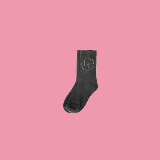 LL grey socks pack of 2